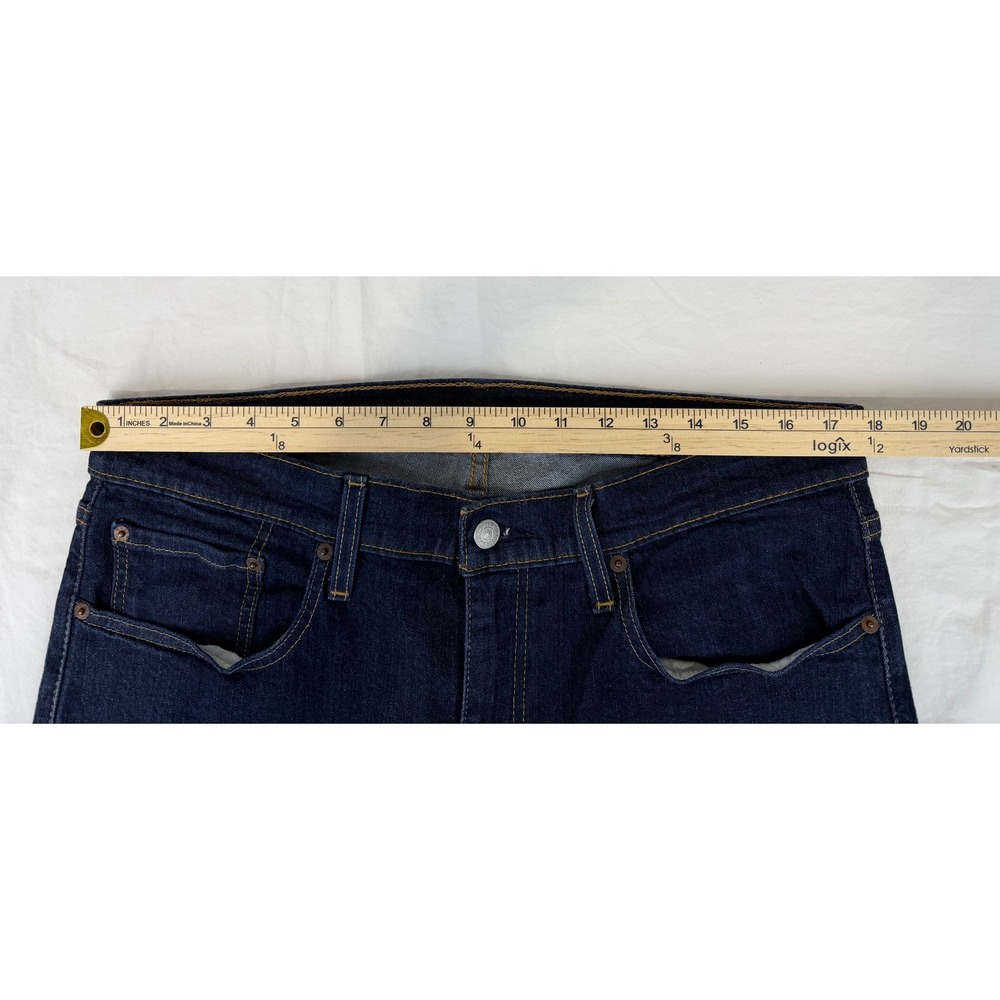 Levi's 514 Men's Jeans 36x32 Straight Fit Dark Wash Stretch Denim - Picture 7 of 11